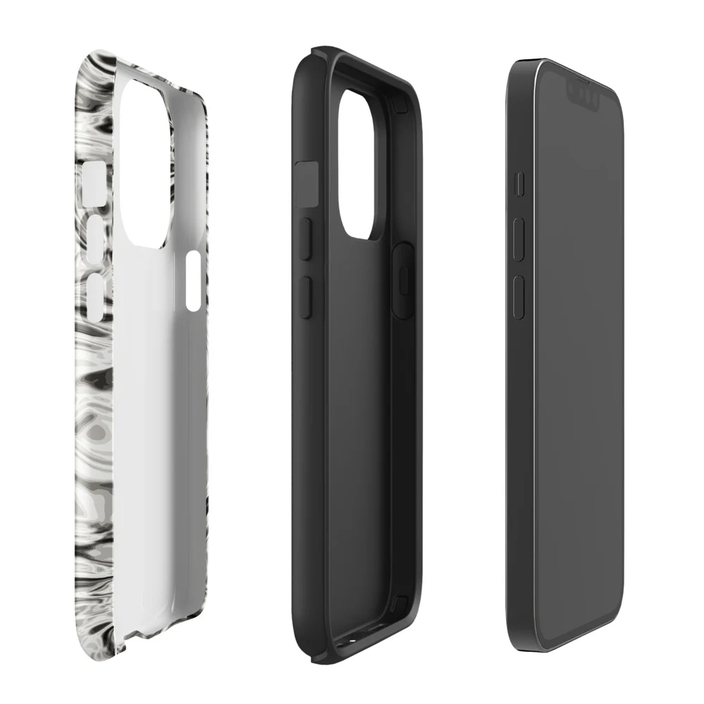 Funda reforzada premium para iPhone, diseño Oro blanco en iPhone 17 Pro Max: ambiente
