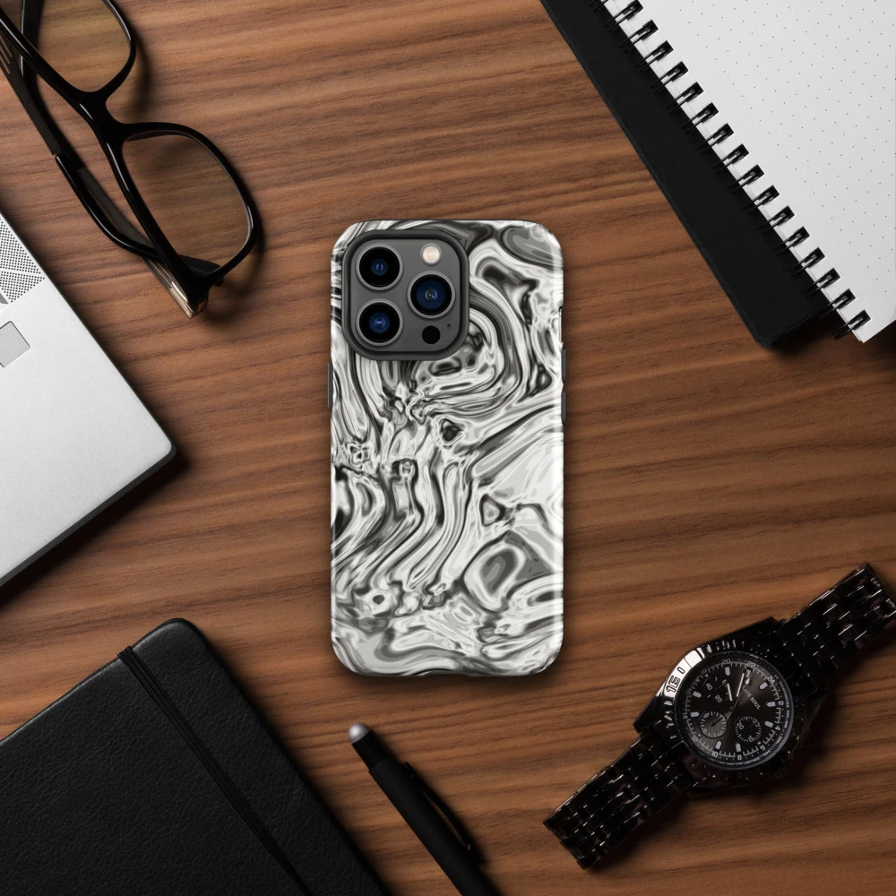 Funda reforzada premium para iPhone, diseño Oro blanco en iPhone 17 Pro Max: ambiente