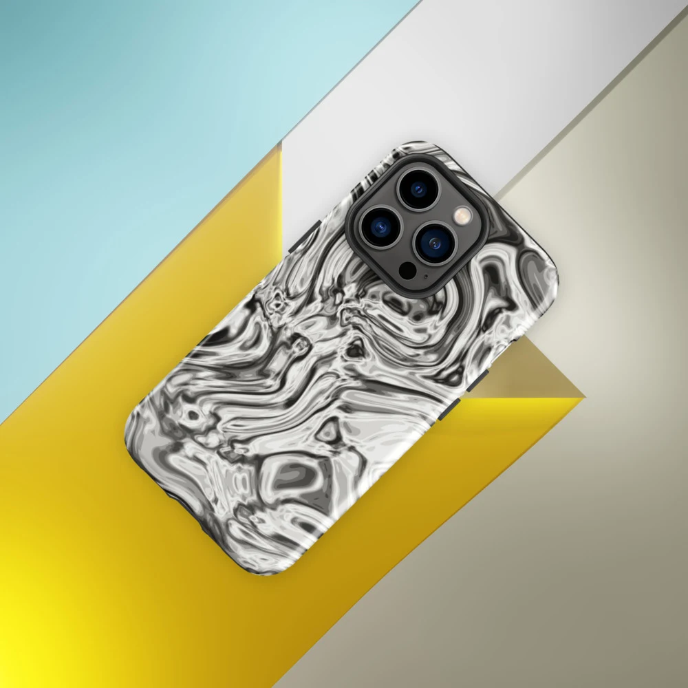 Funda reforzada premium para iPhone, diseño Oro blanco en iPhone 17 Pro Max: ambiente