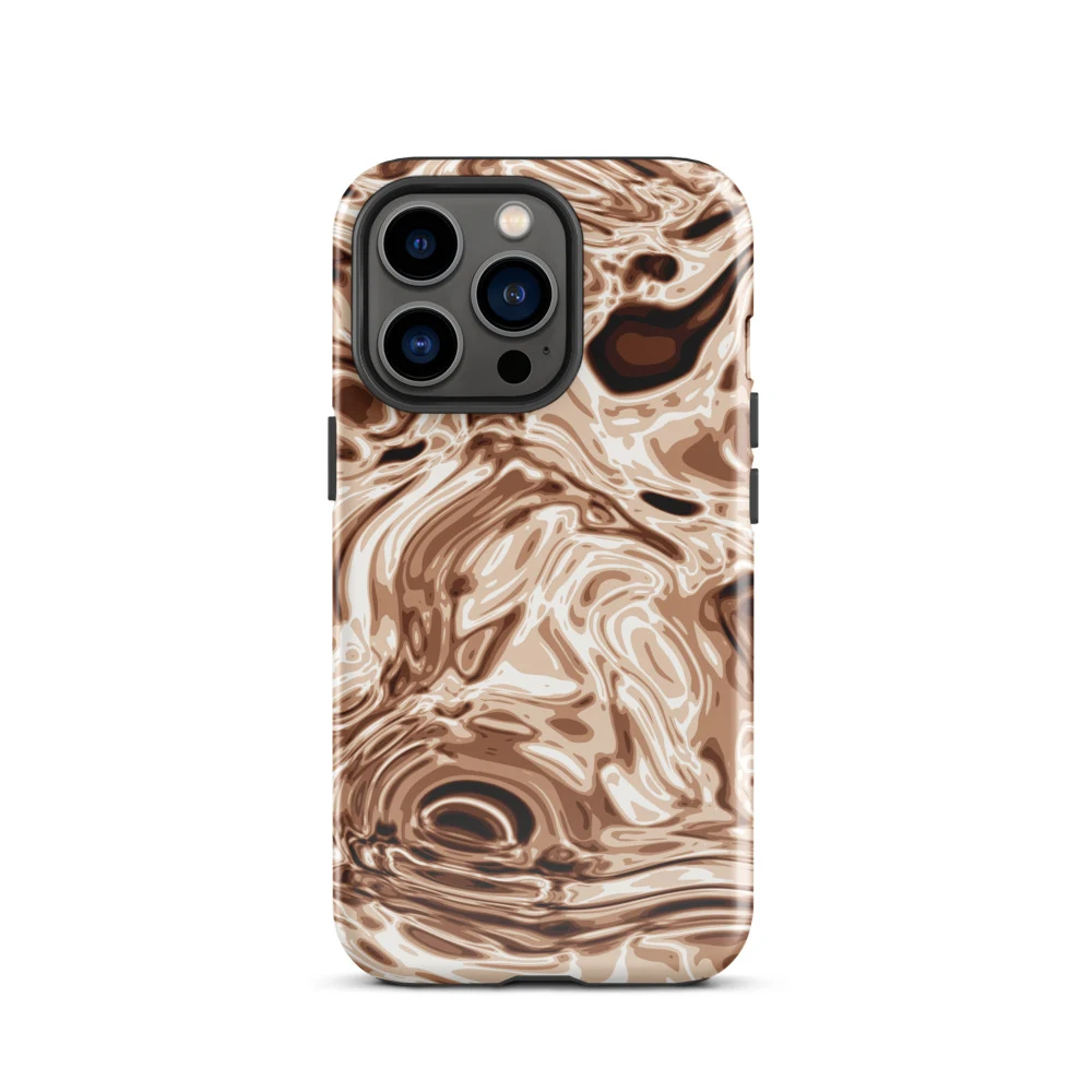 Funda reforzada premium para iPhone, diseño Oro rosa en iPhone 17 Pro Max: plana