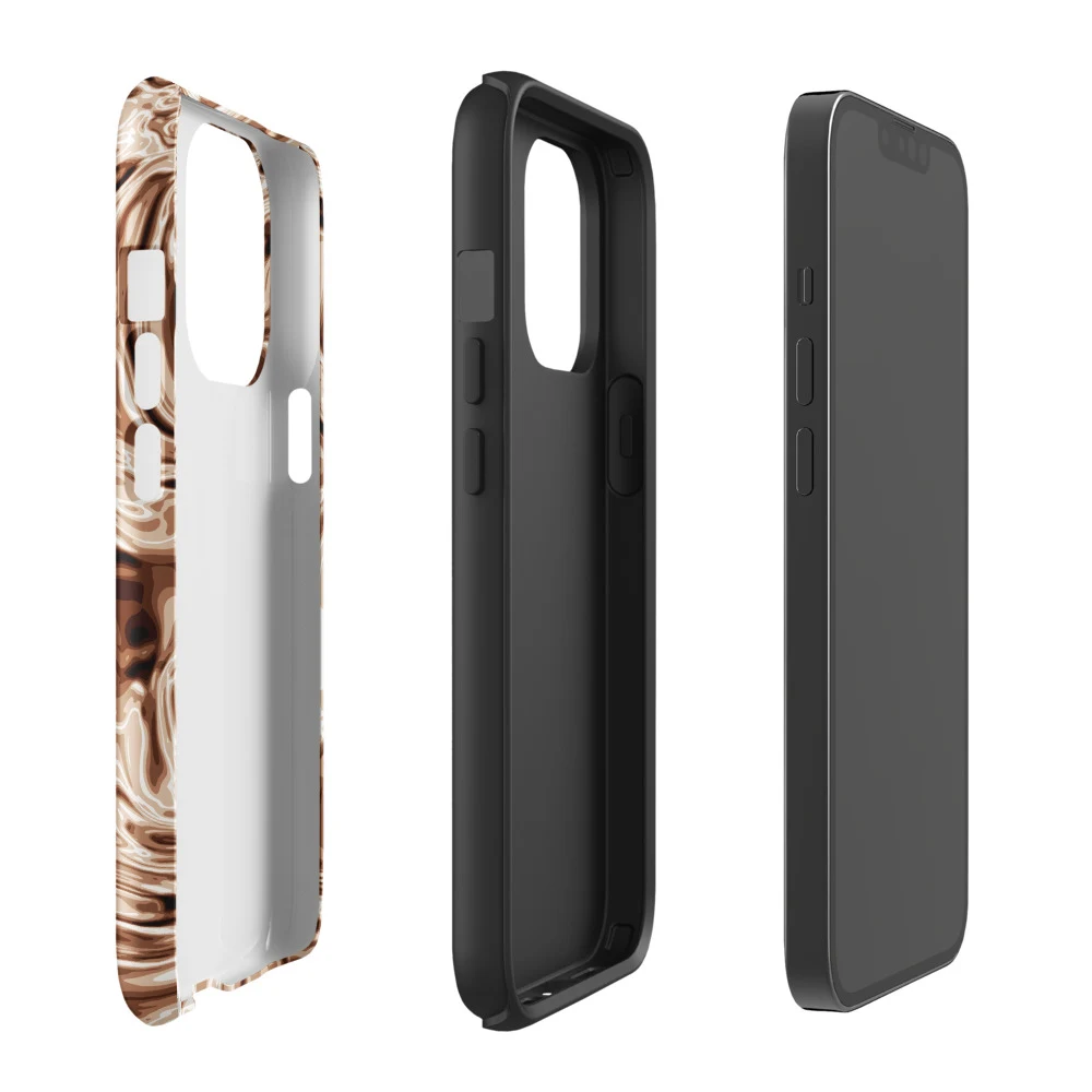 Funda reforzada premium para iPhone, diseño Oro rosa en iPhone 17 Pro Max: ambiente