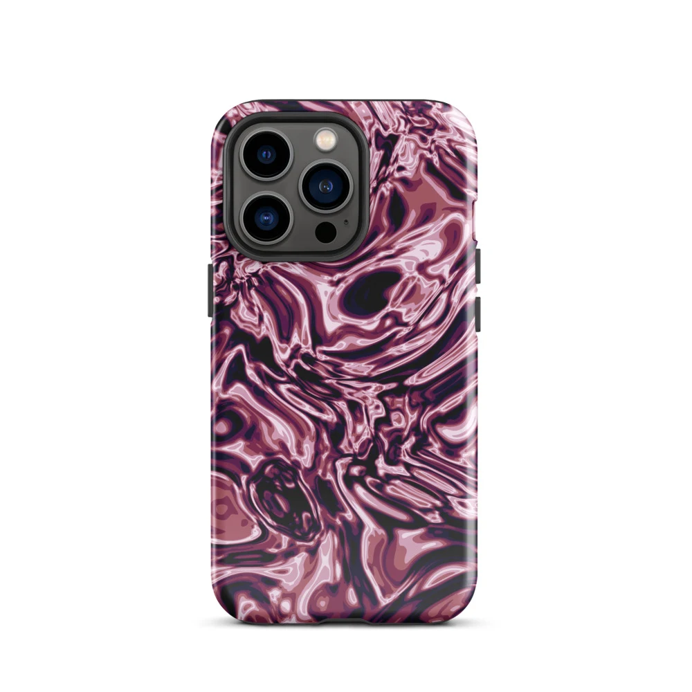 Funda reforzada premium para iPhone, diseño Orquídea en iPhone 17 Pro Max: plana