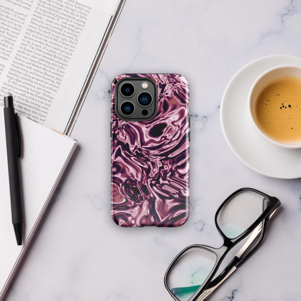 Funda reforzada premium para iPhone, diseño Orquídea en iPhone 17 Pro Max: ambiente