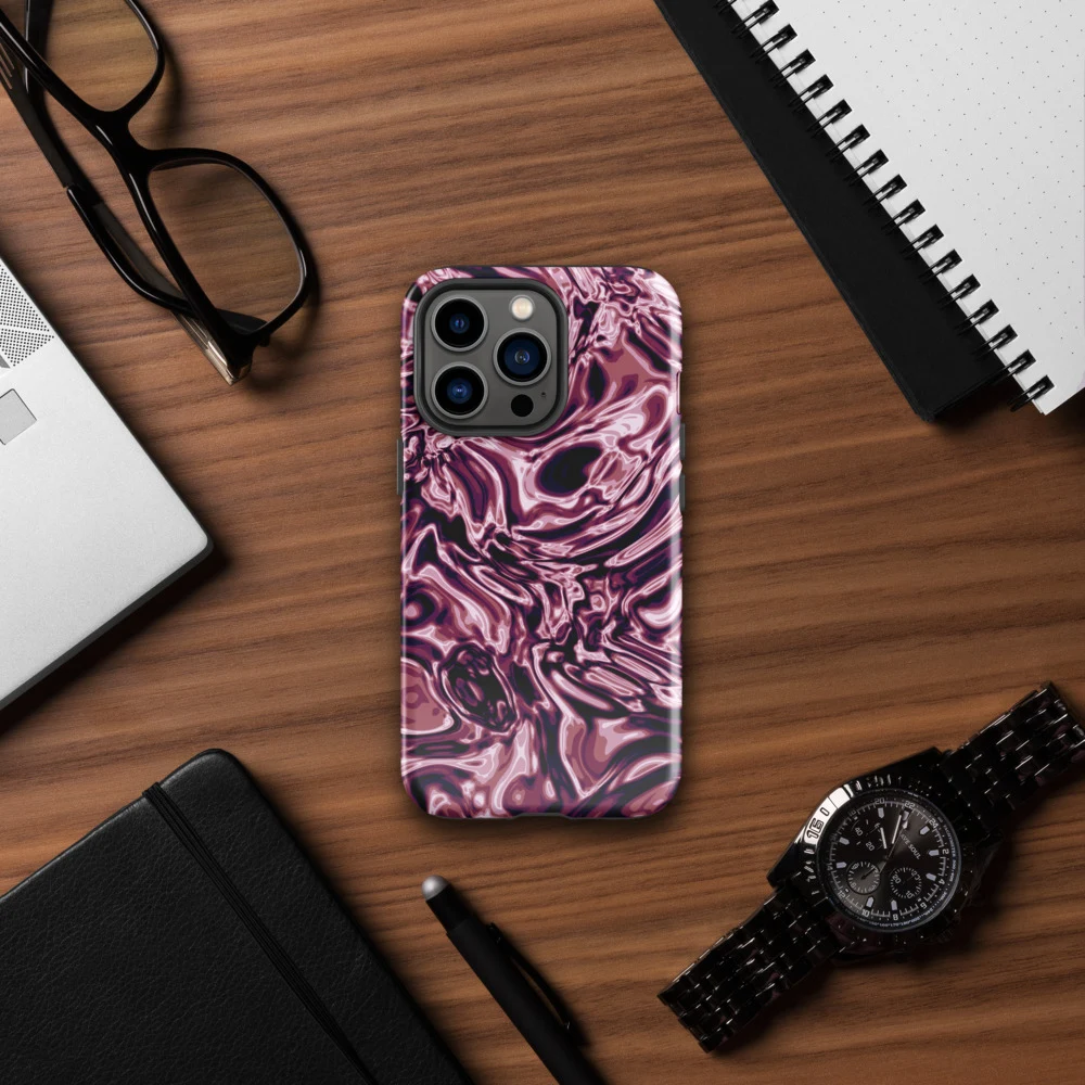 Funda reforzada premium para iPhone, diseño Orquídea en iPhone 17 Pro Max: ambiente