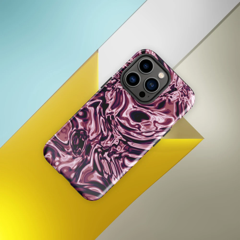 Funda reforzada premium para iPhone, diseño Orquídea en iPhone 17 Pro Max: ambiente