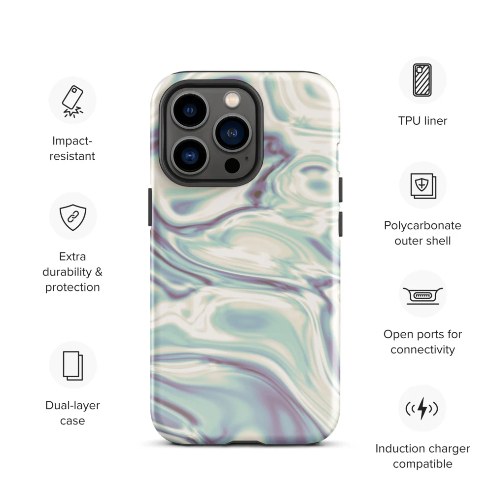 Funda reforzada premium para iPhone, diseño Perla en iPhone 17 Pro Max: product specs
