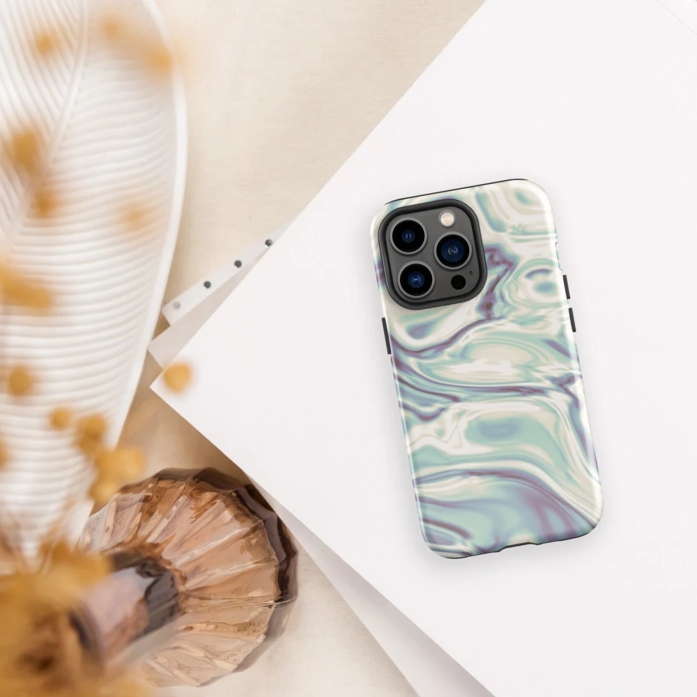 Funda reforzada premium para iPhone, diseño Perla en iPhone 17 Pro Max: ambiente