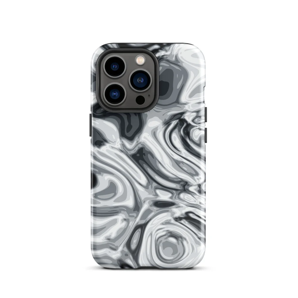 Funda reforzada premium para iPhone, diseño Plata en iPhone 17 Pro Max: plana