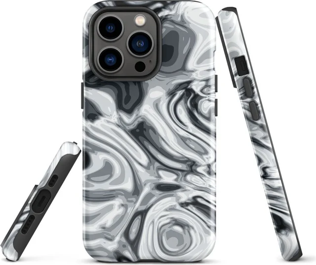 Funda reforzada premium para iPhone, diseño Plata