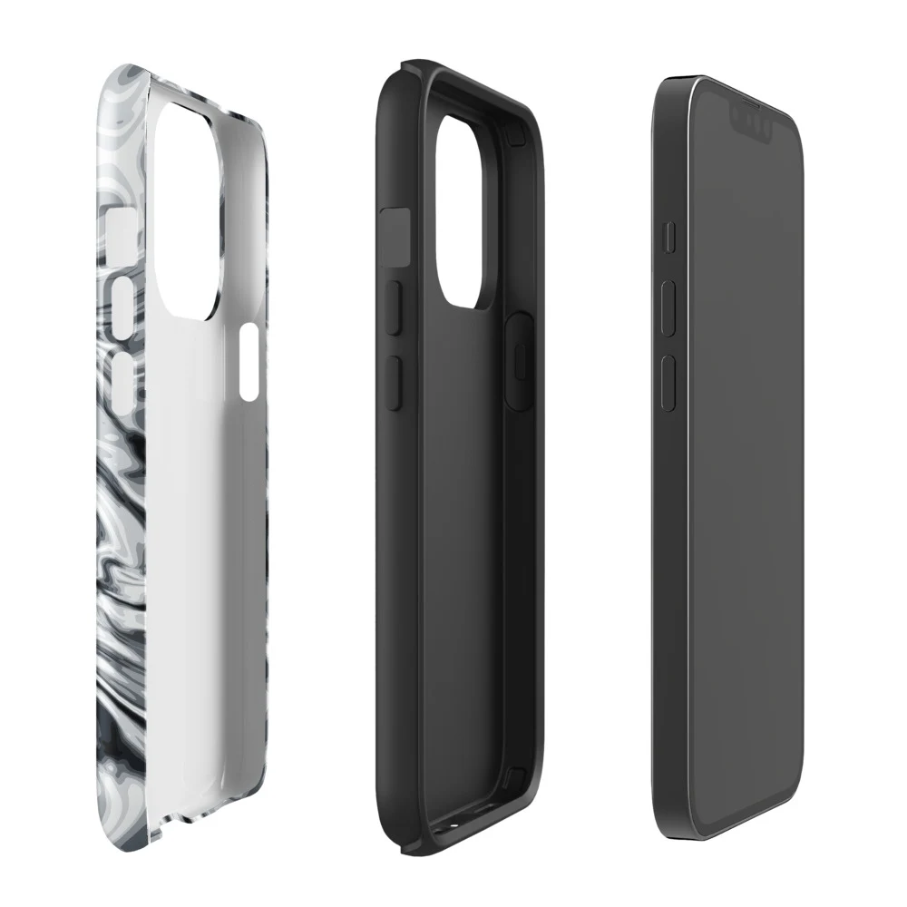 Funda reforzada premium para iPhone, diseño Plata en iPhone 17 Pro Max: ambiente