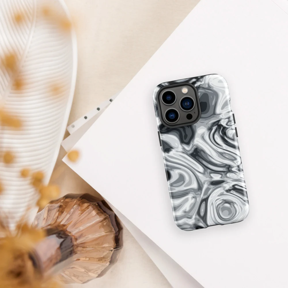 Funda reforzada premium para iPhone, diseño Plata en iPhone 17 Pro Max: ambiente