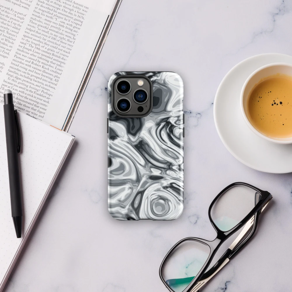 Funda reforzada premium para iPhone, diseño Plata en iPhone 17 Pro Max: ambiente