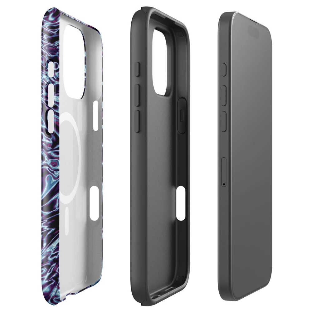 Funda MagSafe premium para iPhone, diseño Cobalto en iPhone 17 Pro Max: ambiente