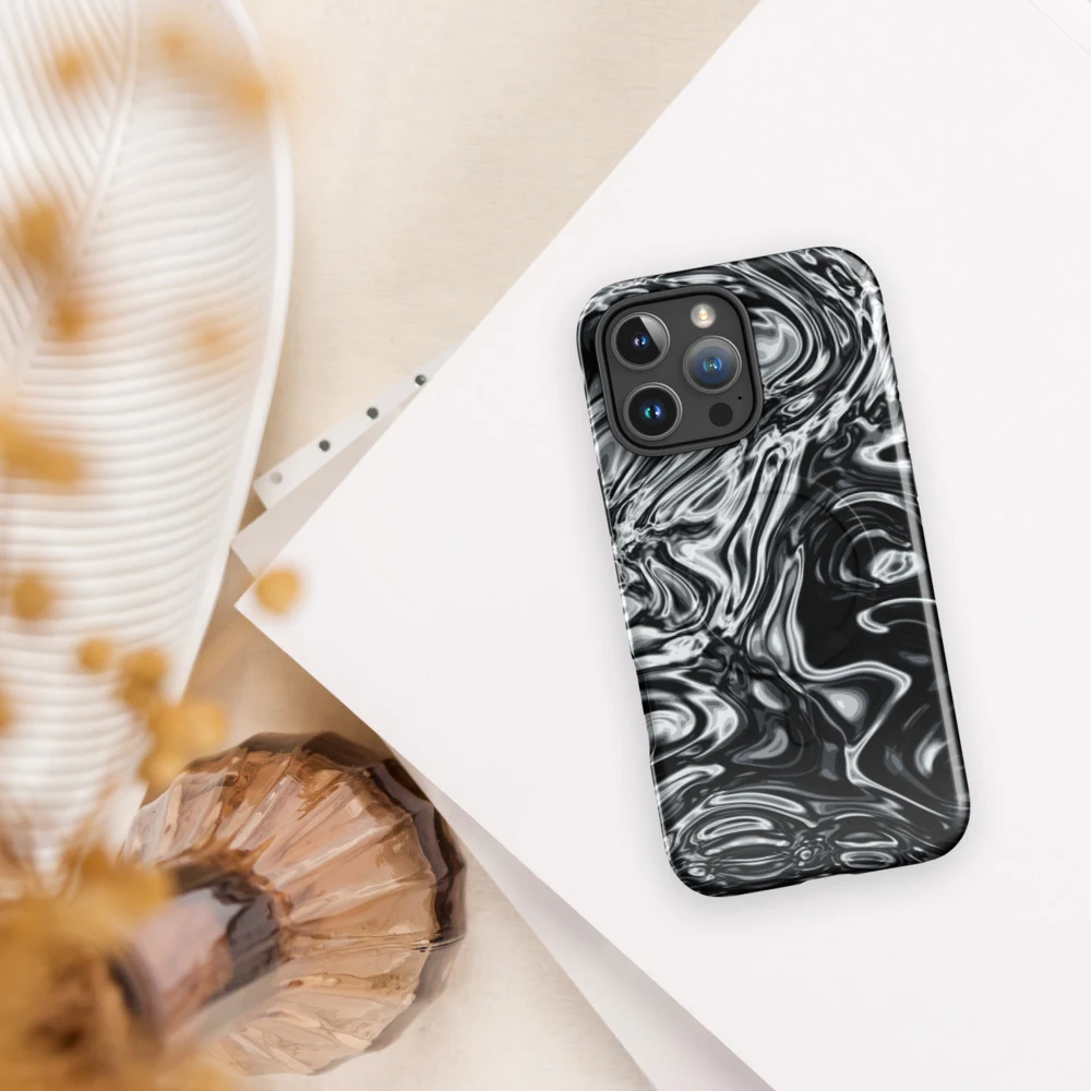 Funda MagSafe premium para iPhone, diseño Damasco en iPhone 17 Pro Max: ambiente