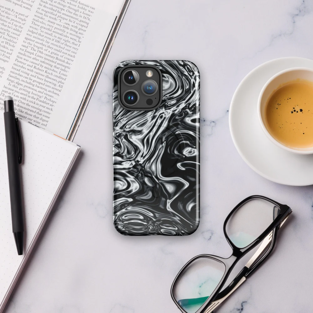 Funda MagSafe premium para iPhone, diseño Damasco en iPhone 17 Pro Max: ambiente