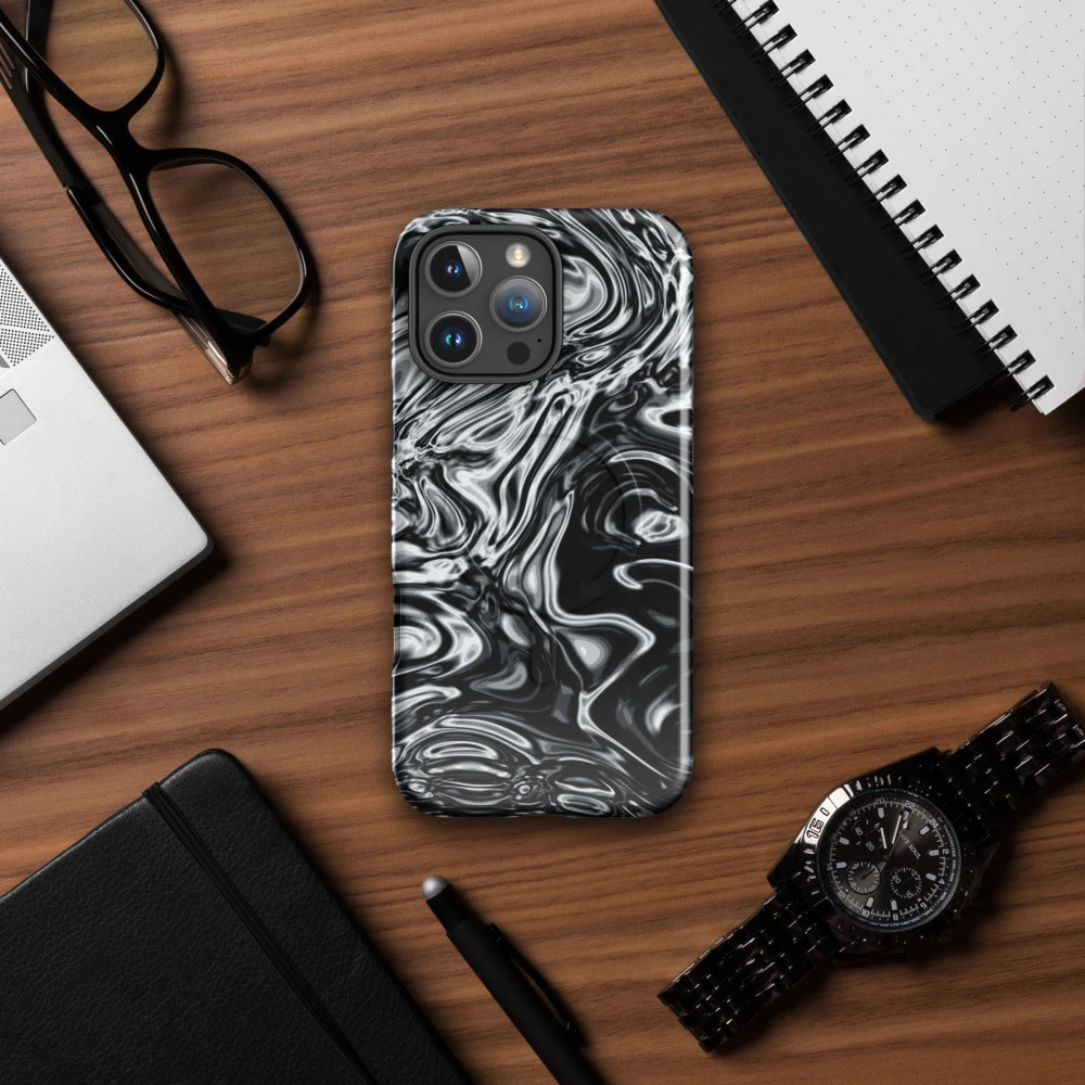 Funda MagSafe premium para iPhone, diseño Damasco en iPhone 17 Pro Max: ambiente