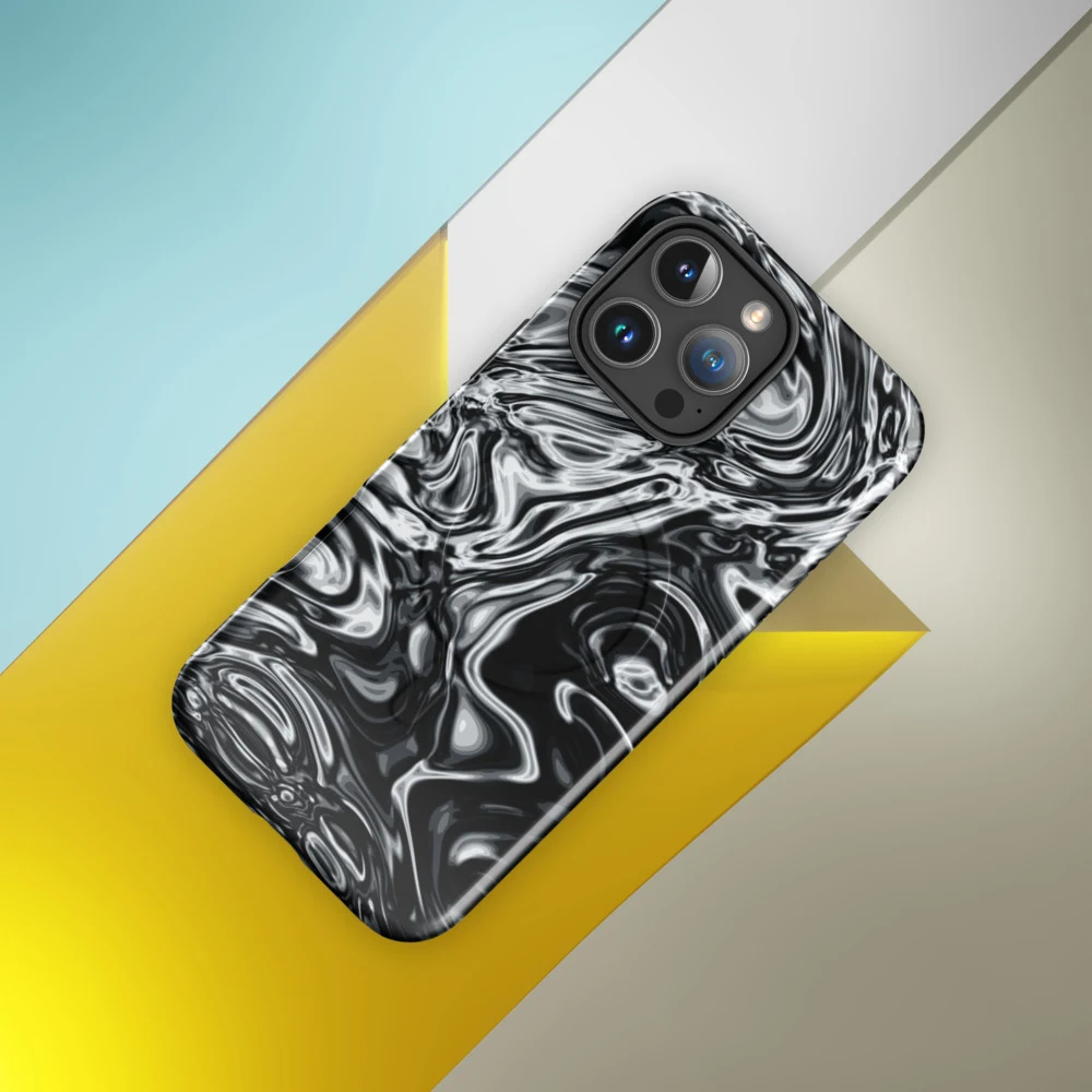 Funda MagSafe premium para iPhone, diseño Damasco en iPhone 17 Pro Max: ambiente
