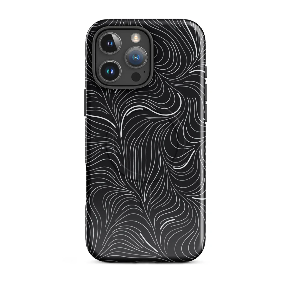 Funda MagSafe premium para iPhone, diseño Flujo en iPhone 17 Pro Max: plana