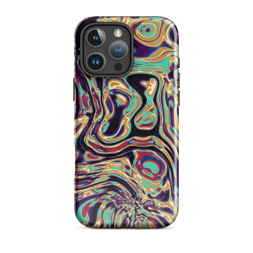 Funda MagSafe premium para iPhone, diseño Gasolina en iPhone 17 Pro Max: plana