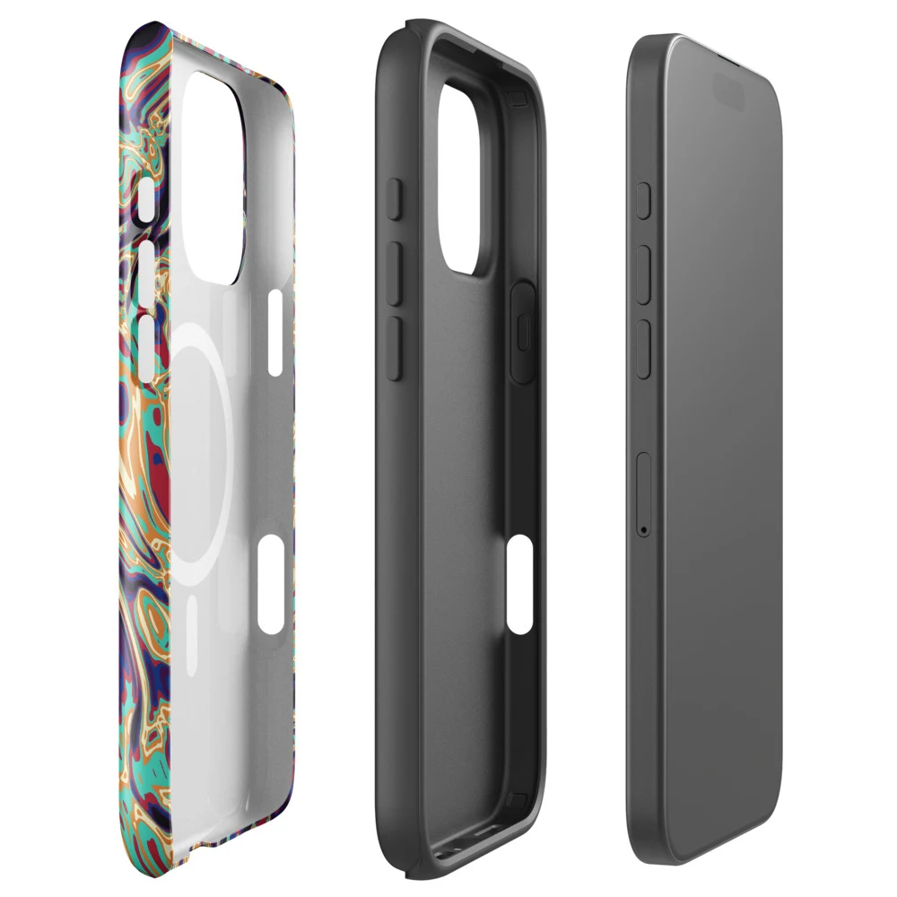 Funda MagSafe premium para iPhone, diseño Gasolina en iPhone 17 Pro Max: ambiente