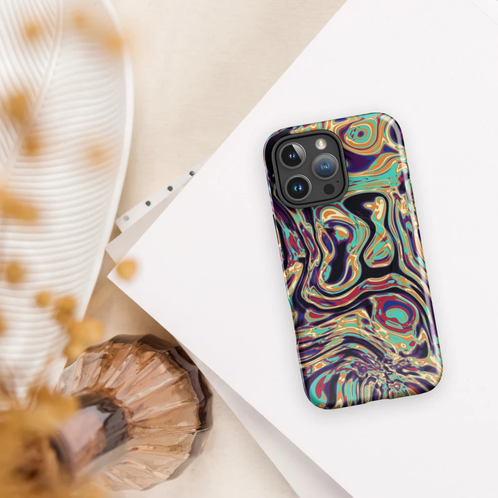 Funda MagSafe premium para iPhone, diseño Gasolina en iPhone 17 Pro Max: ambiente