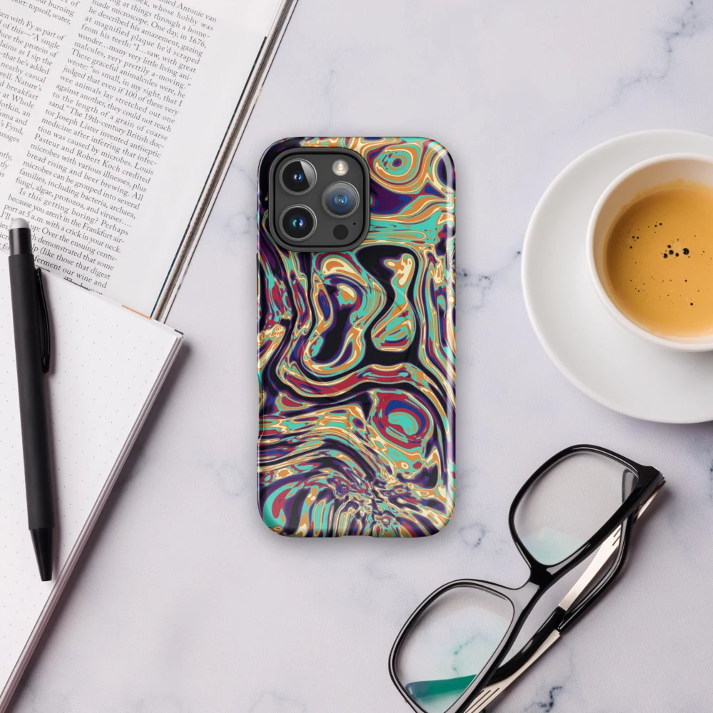 Funda MagSafe premium para iPhone, diseño Gasolina en iPhone 17 Pro Max: ambiente