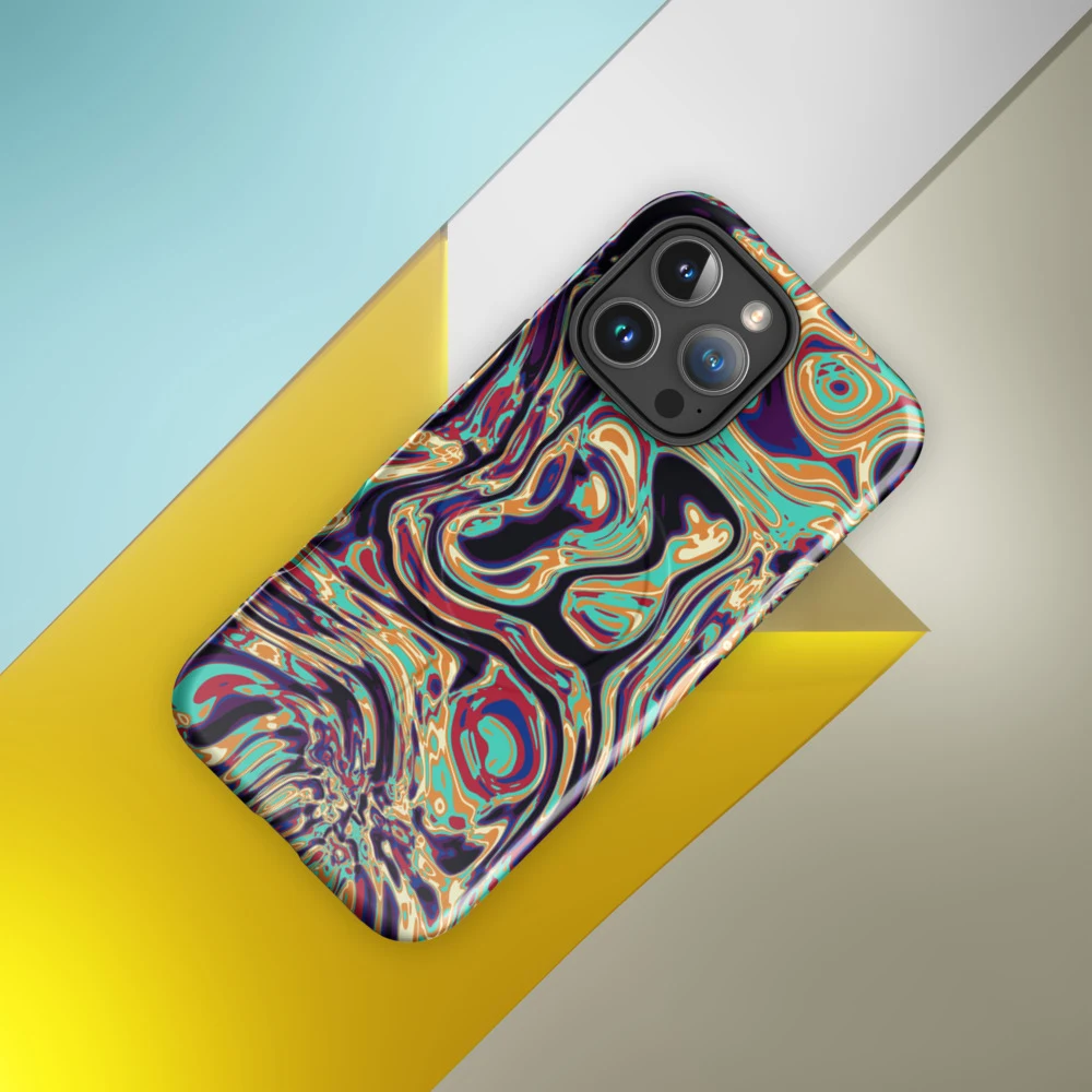 Funda MagSafe premium para iPhone, diseño Gasolina en iPhone 17 Pro Max: ambiente