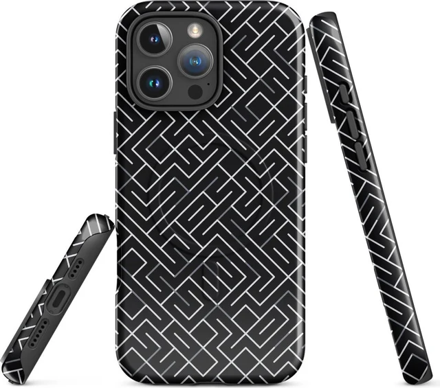 Funda MagSafe premium para iPhone, diseño Laberinto