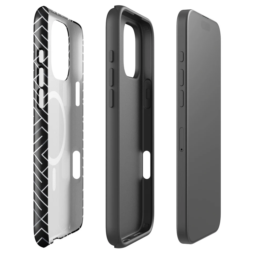Funda MagSafe premium para iPhone, diseño Laberinto en iPhone 17 Pro Max: ambiente