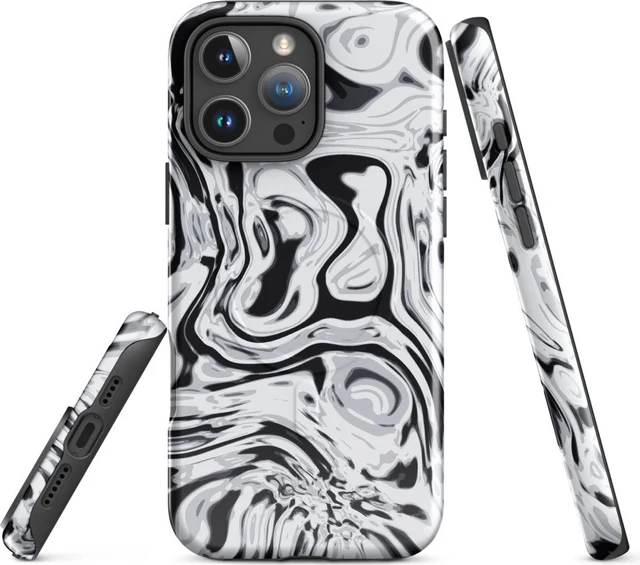 Funda MagSafe premium para iPhone, diseño Metal líquido