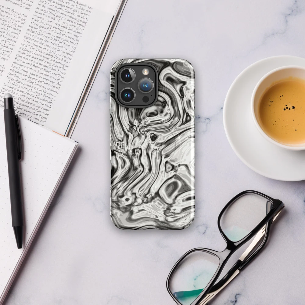 Funda MagSafe premium para iPhone, diseño Oro blanco en iPhone 17 Pro Max: ambiente