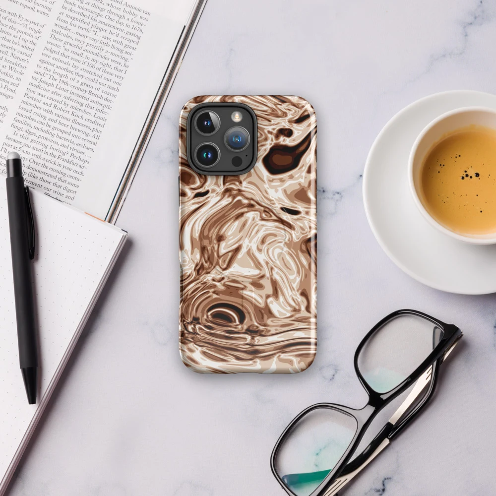 Funda MagSafe premium para iPhone, diseño Oro rosa en iPhone 17 Pro Max: ambiente