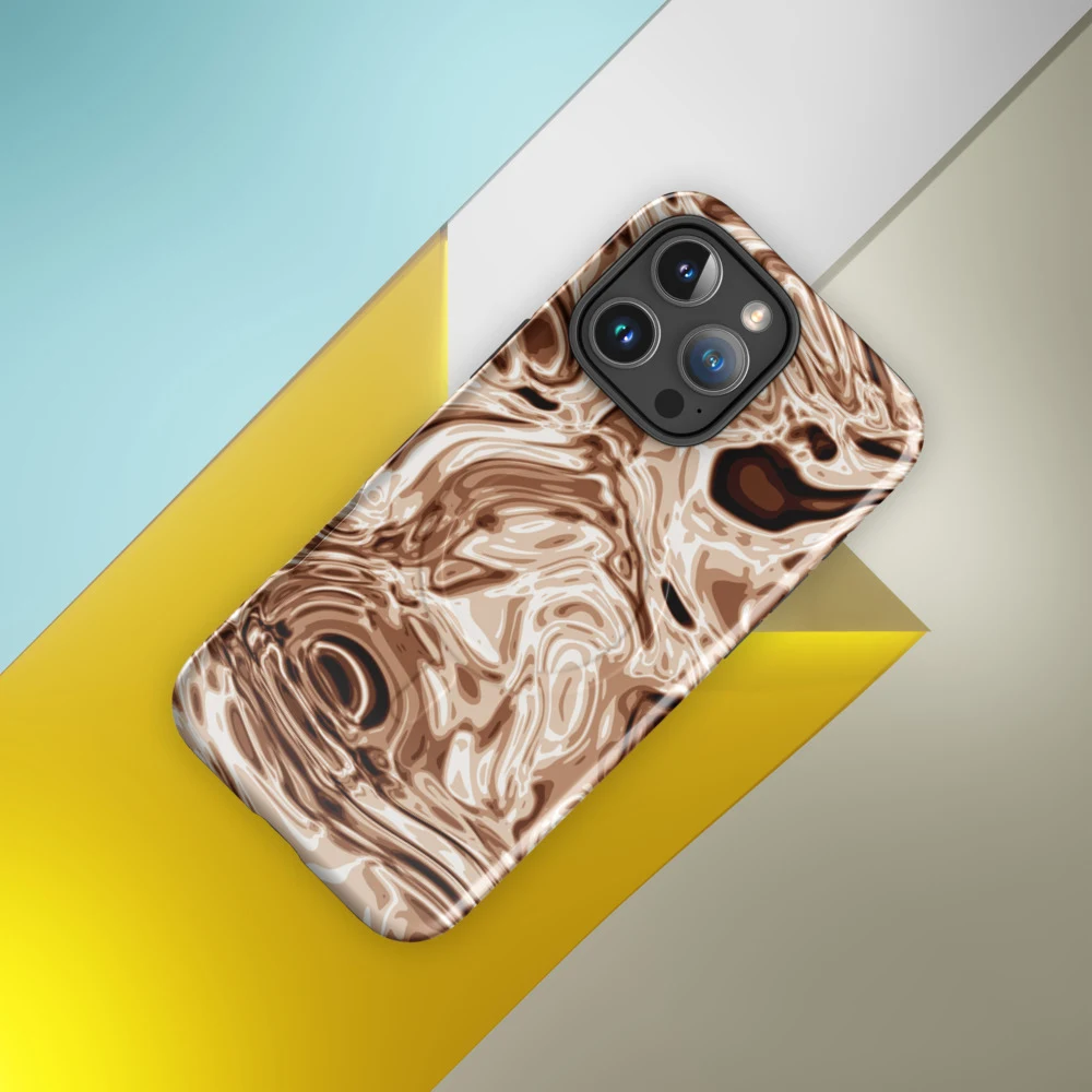 Funda MagSafe premium para iPhone, diseño Oro rosa en iPhone 17 Pro Max: ambiente