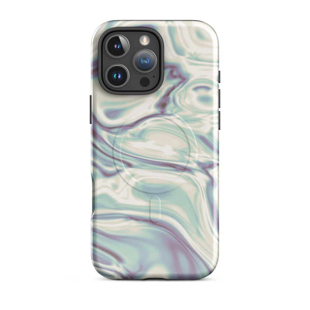 Funda MagSafe premium para iPhone, diseño Perla en iPhone 17 Pro Max: plana