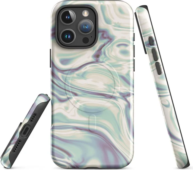 Funda MagSafe premium para iPhone, diseño Perla