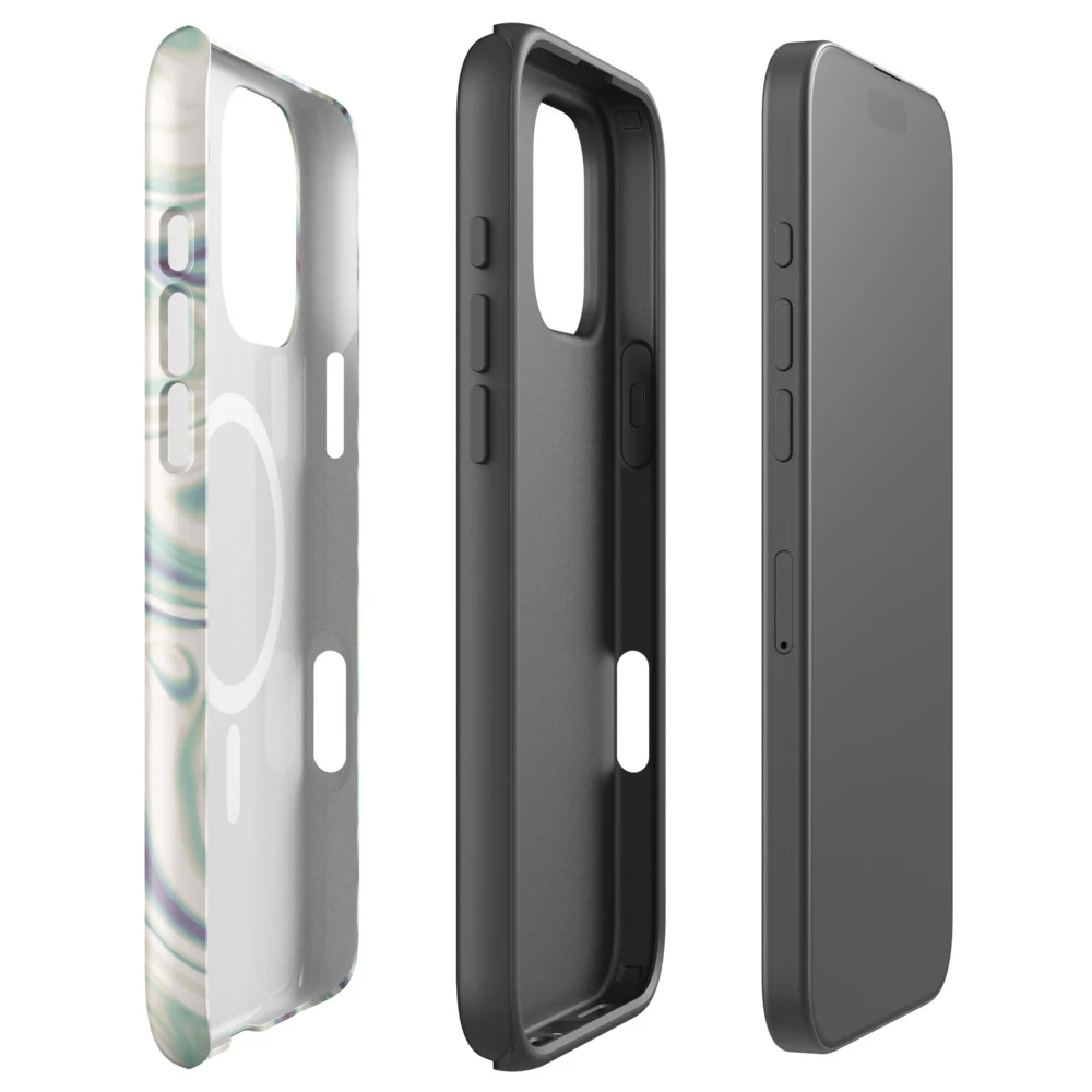 Funda MagSafe premium para iPhone, diseño Perla en iPhone 17 Pro Max: ambiente
