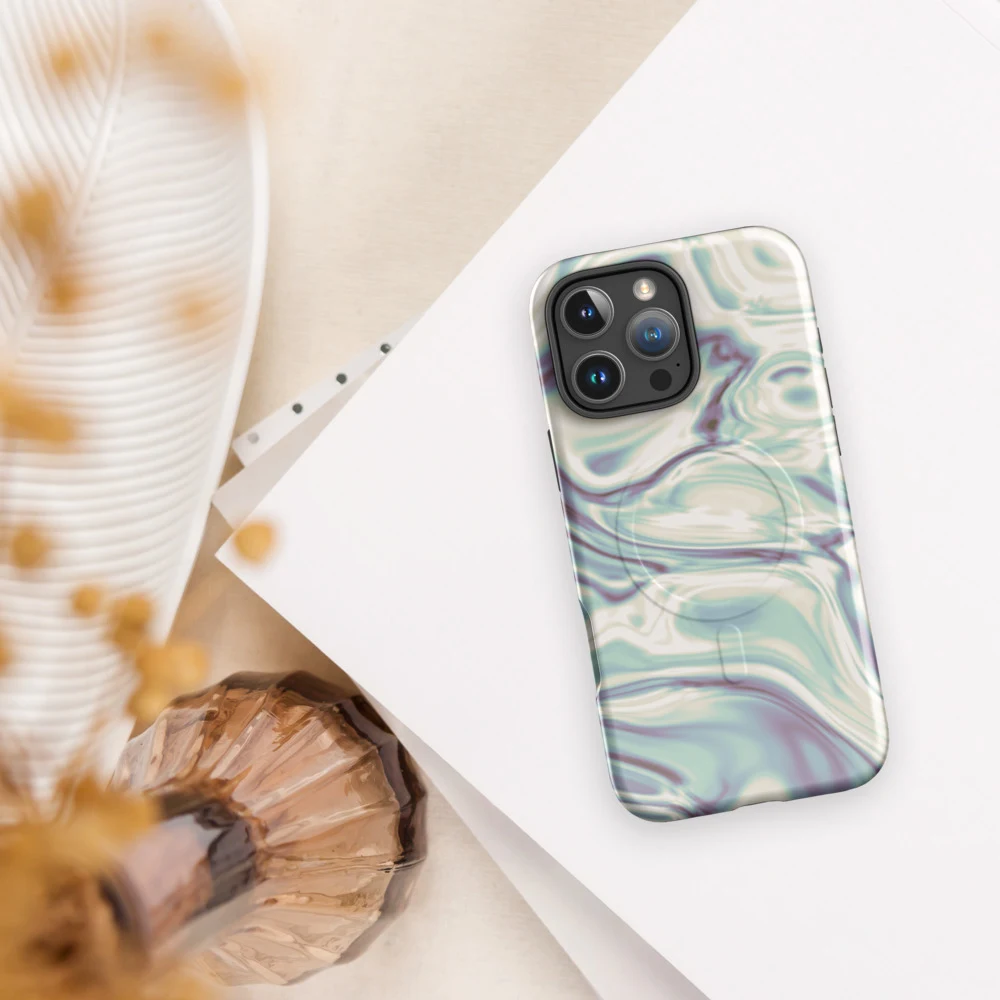 Funda MagSafe premium para iPhone, diseño Perla en iPhone 17 Pro Max: ambiente