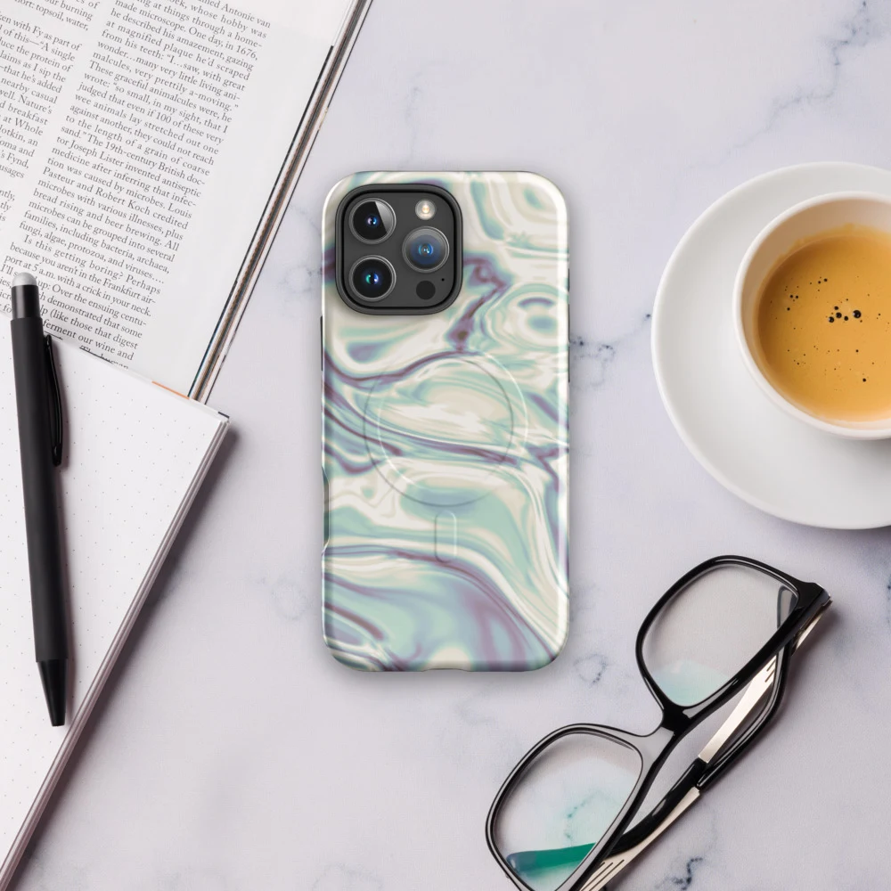 Funda MagSafe premium para iPhone, diseño Perla en iPhone 17 Pro Max: ambiente