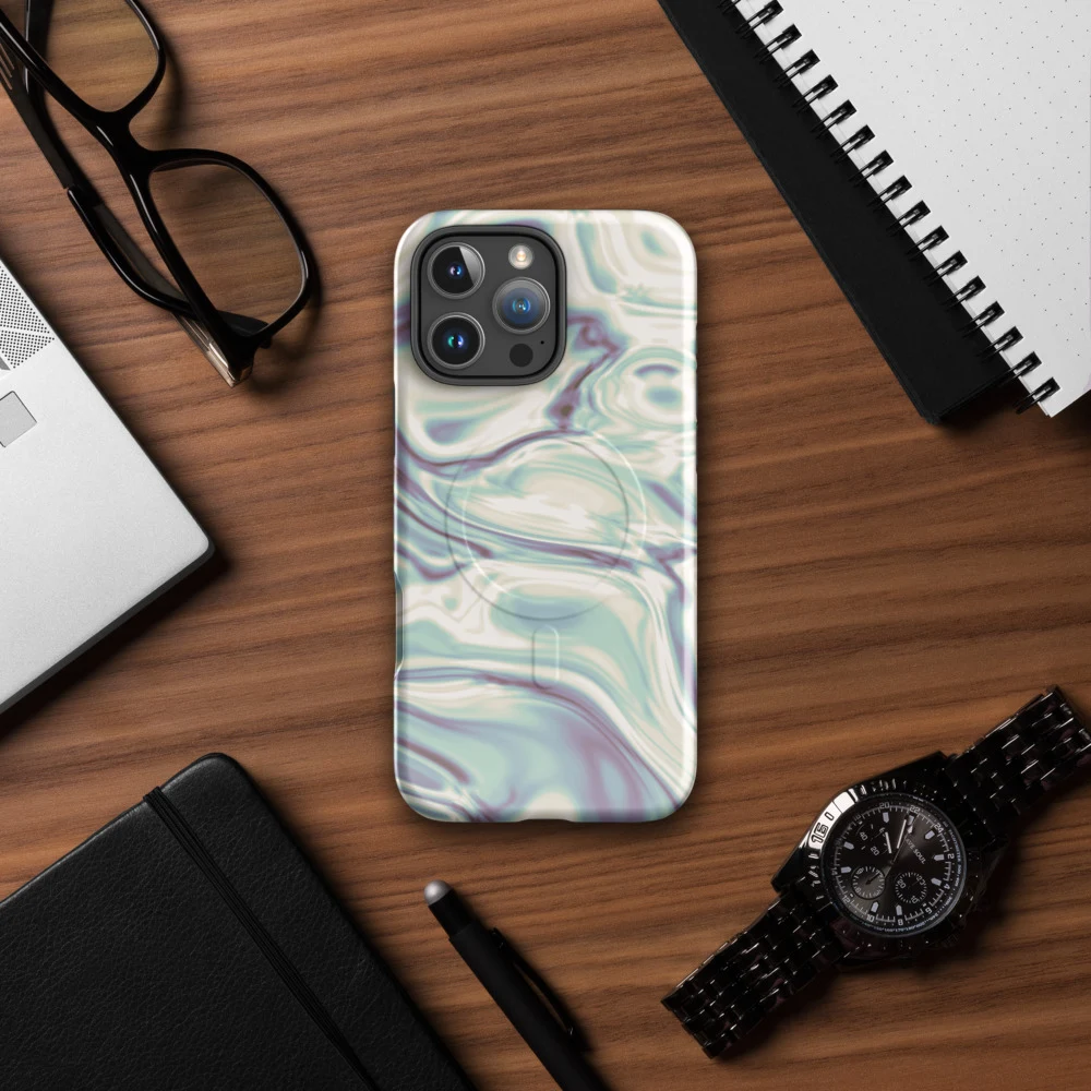 Funda MagSafe premium para iPhone, diseño Perla en iPhone 17 Pro Max: ambiente