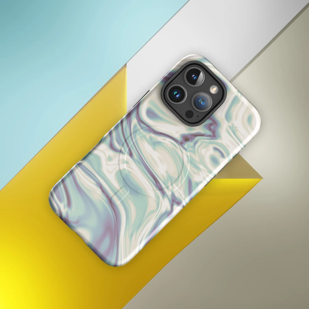 Funda MagSafe premium para iPhone, diseño Perla en iPhone 17 Pro Max: ambiente