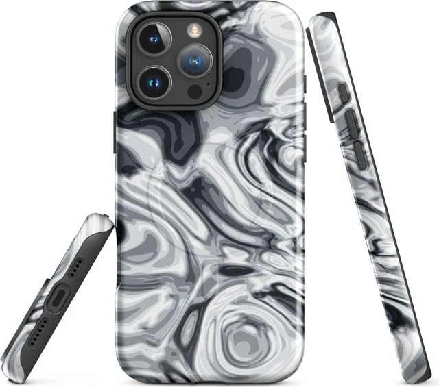 Funda MagSafe premium para iPhone, diseño Plata