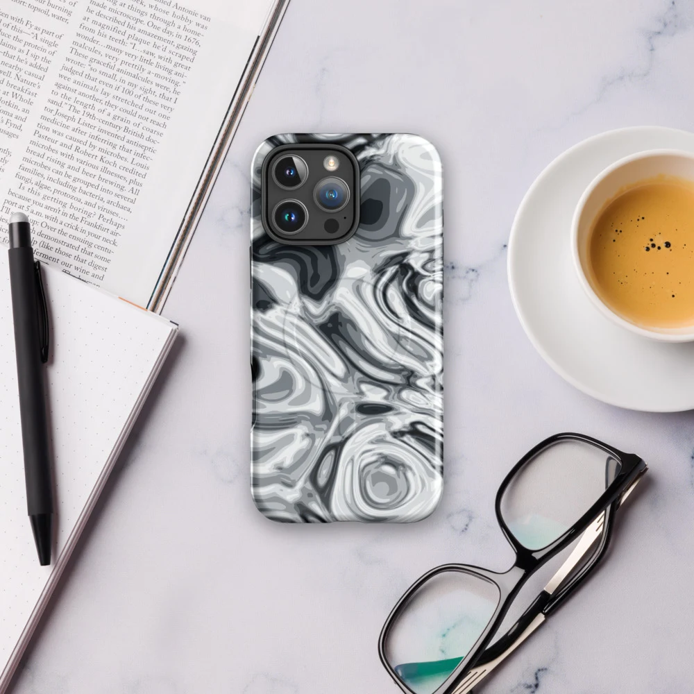 Funda MagSafe premium para iPhone, diseño Plata en iPhone 17 Pro Max: ambiente