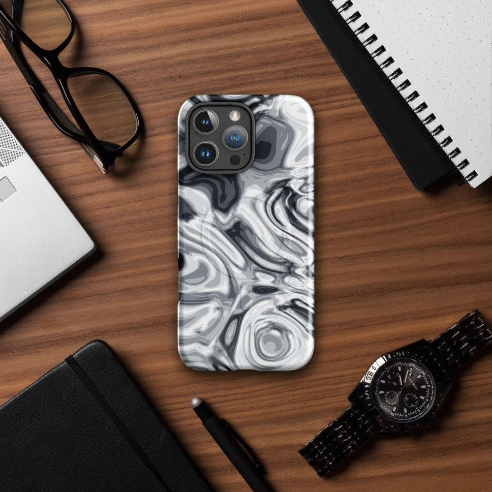 Funda MagSafe premium para iPhone, diseño Plata en iPhone 17 Pro Max: ambiente