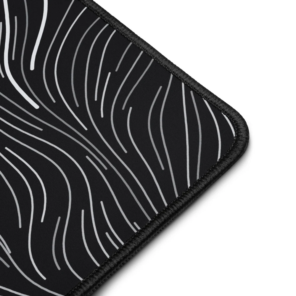 Alfombrilla de escritorio premium, diseño Flujo: detalle