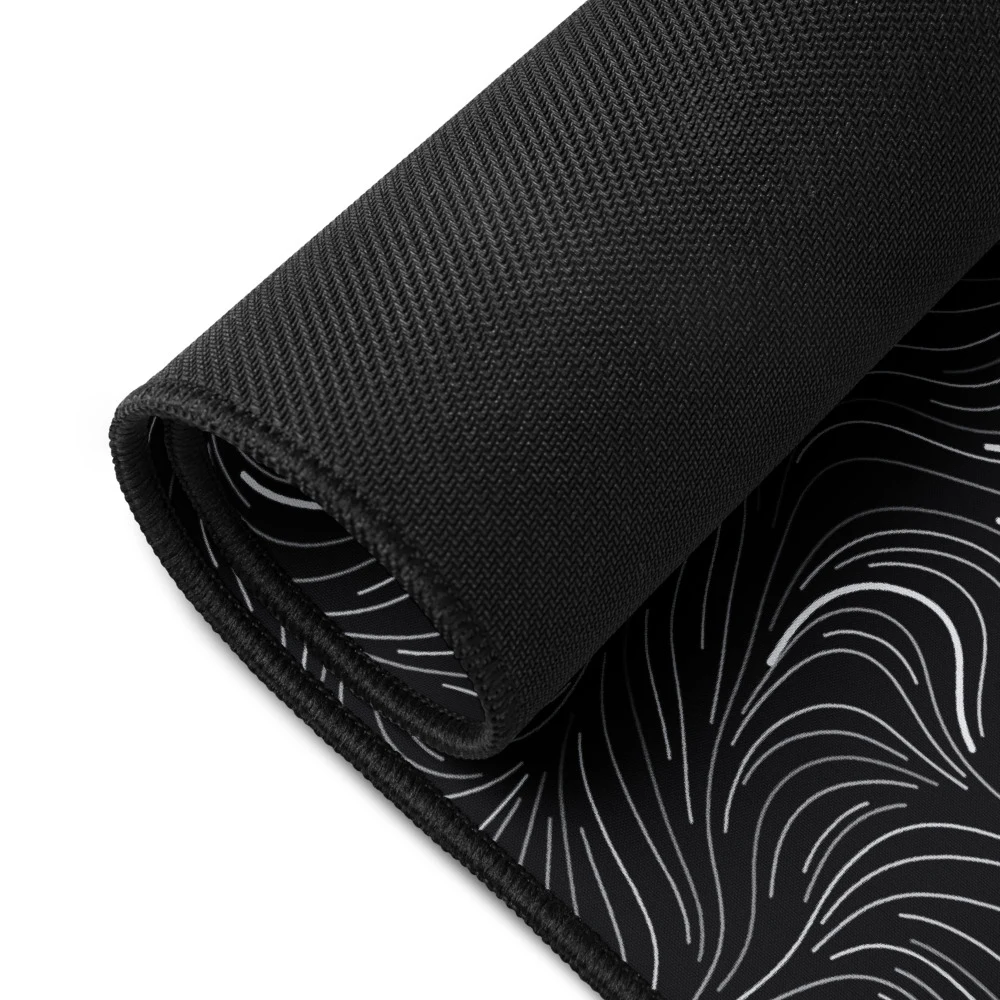Alfombrilla de escritorio premium, diseño Flujo: detalle