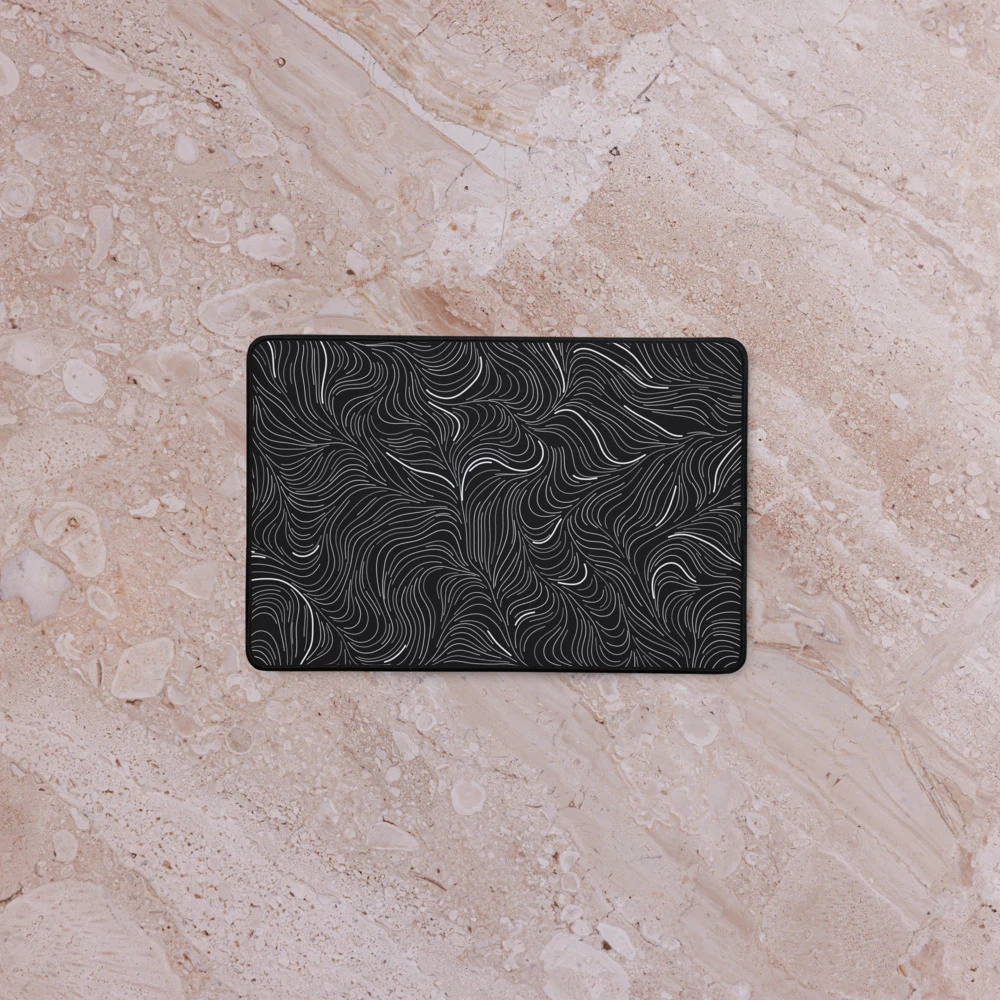 Alfombrilla de escritorio premium, diseño Flujo en 46 × 31 cm: ambiente