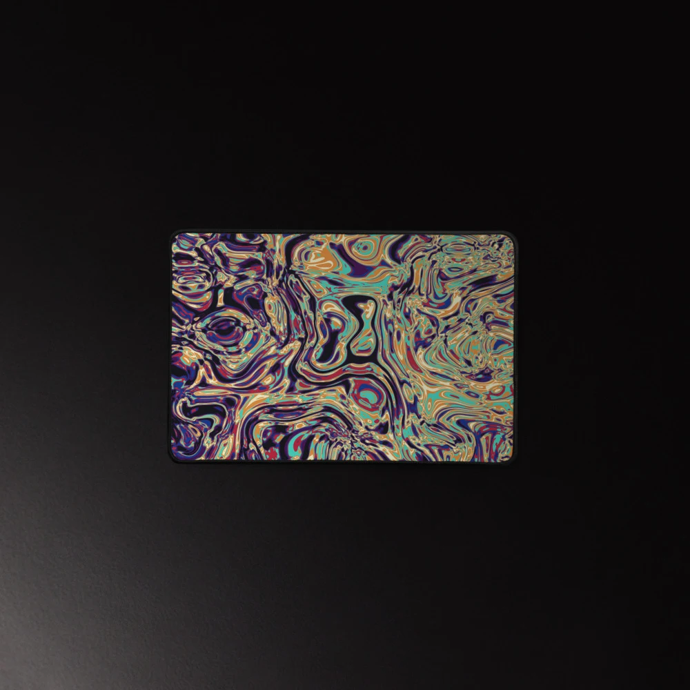Alfombrilla de escritorio premium, diseño Gasolina en 46 × 31 cm: ambiente