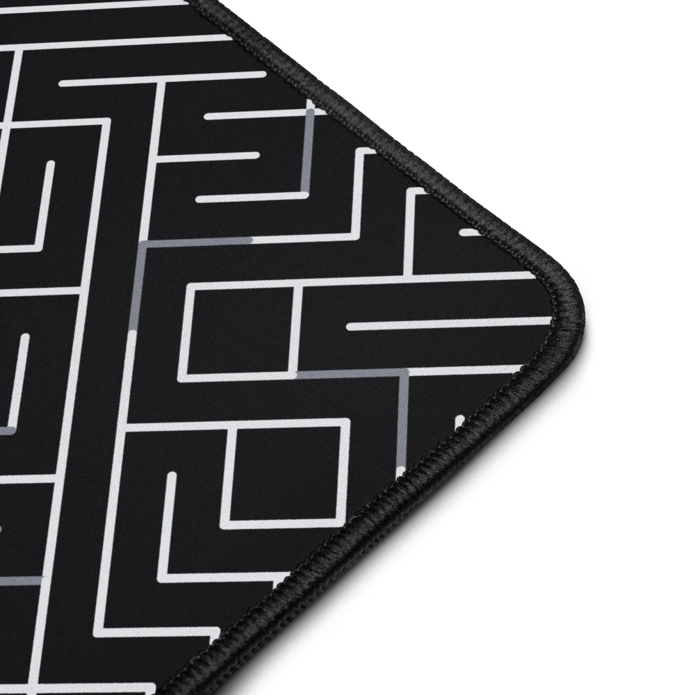 Alfombrilla de escritorio premium, diseño Laberinto en 46 × 31 cm: detalle