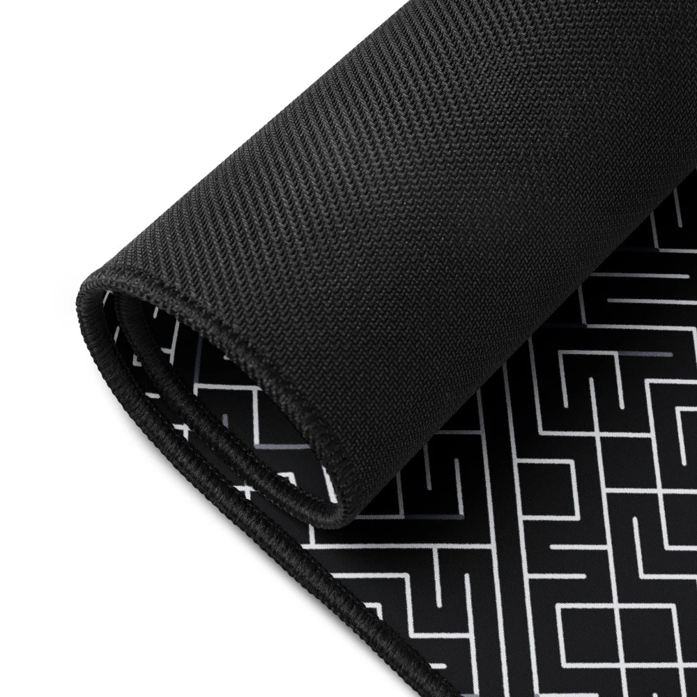 Alfombrilla de escritorio premium, diseño Laberinto en 46 × 31 cm: detalle