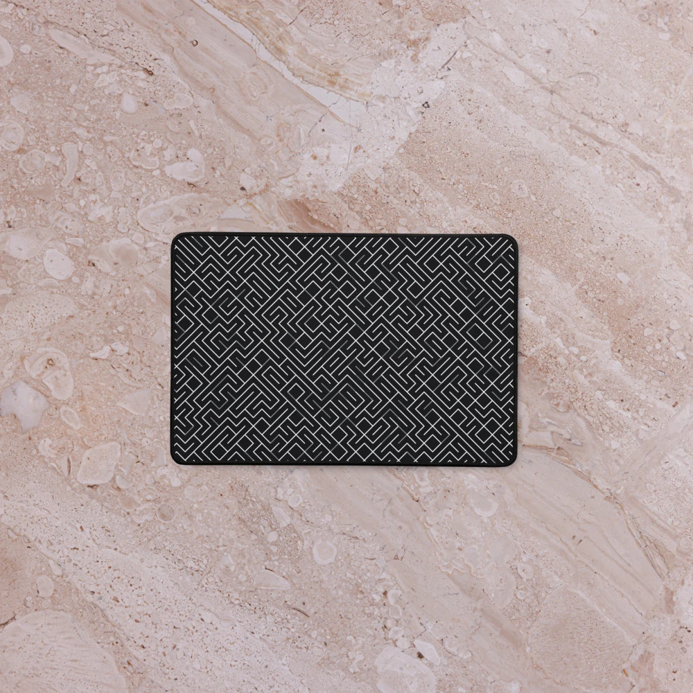Alfombrilla de escritorio premium, diseño Laberinto en 46 × 31 cm: ambiente